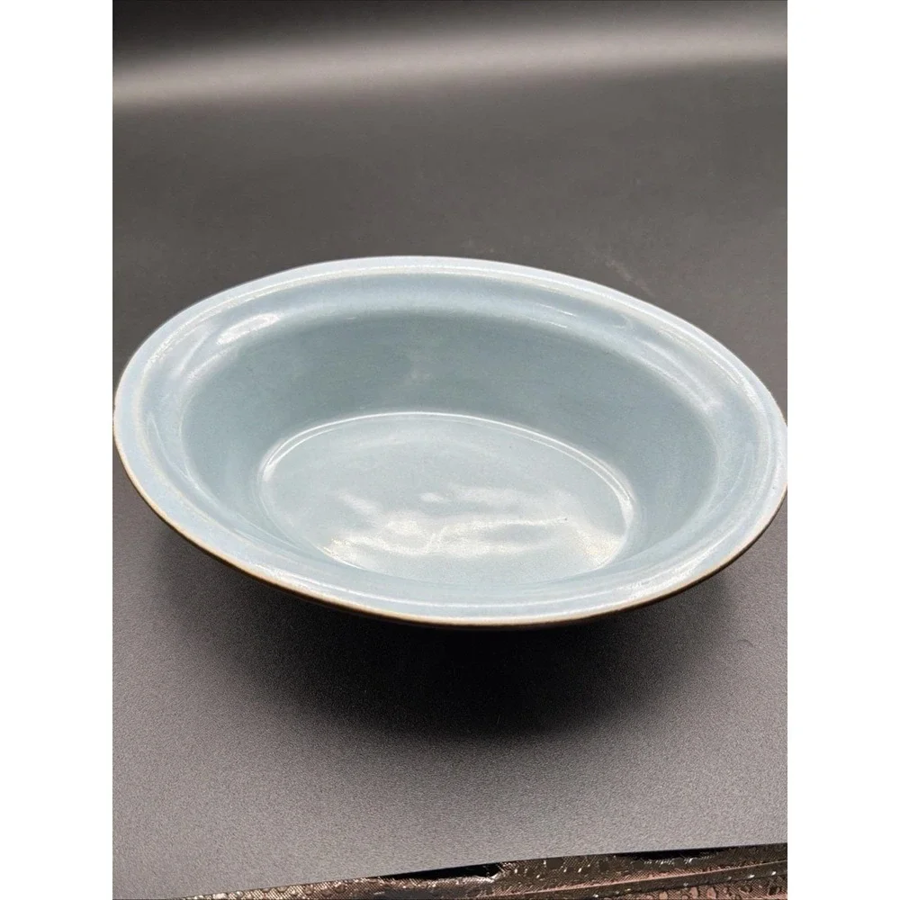 DENBY Homestead Au Gratin Blue/Brown Casserole Baking Dish 8x6